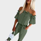 Joana | Jumpsuit with Off-the-Shoulder Design