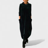 Zoe | Elegant Velvet Dress with Pockets