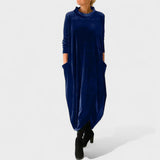 Zoe | Elegant Velvet Dress with Pockets