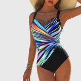 Teresa - High Elasticity Swimsuit with Crossed Detail at the Front