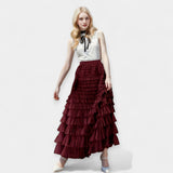 Elegant Tulle Detail Skirt