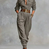 Magda Long Sleeve Jumpsuit