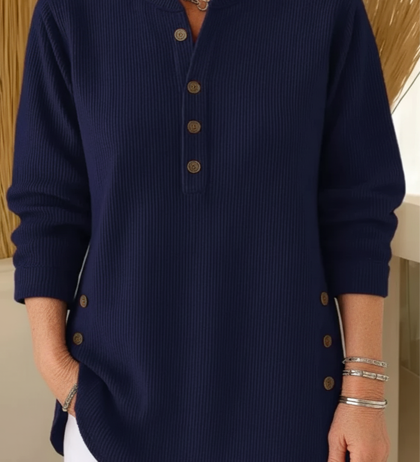 Elise Plain Knit Jumper with Long Sleeves