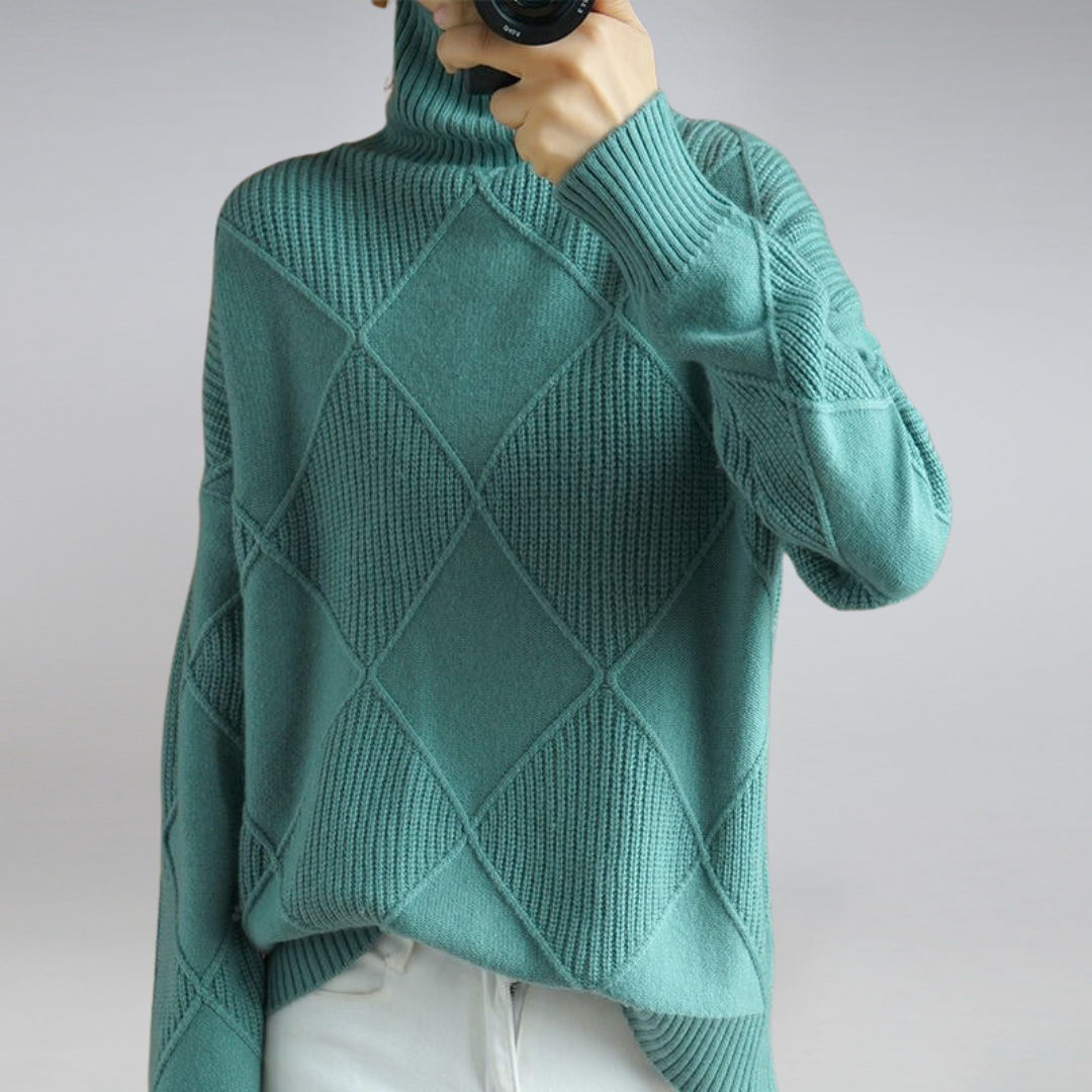 Darcy - Oversized High Neck Sweater