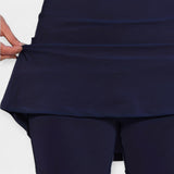 High-Waisted Shorts with Skirt