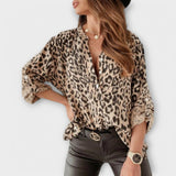 Patricia | Trendy Blouse with Leopard Print