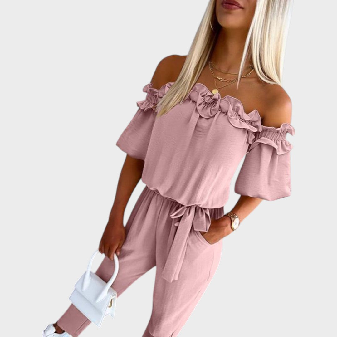 Joana | Jumpsuit with Off-the-Shoulder Design