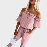 Joana | Jumpsuit with Off-the-Shoulder Design