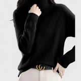 Sapphire - Solid High Neck Sweater