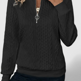 Zoey Soft Zip Knit Jumper