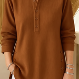 Elise Plain Knit Jumper with Long Sleeves