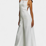 Belén Wide-Leg Halter Jumpsuit with Radiant Fall
