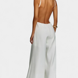 Belén Wide-Leg Halter Jumpsuit