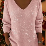 María — The festive V-neck jumper to shine