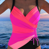 Adriana - Elegant swimsuit with a colourful print