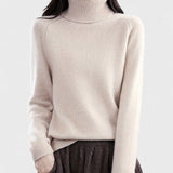 Sapphire - Solid High Neck Sweater