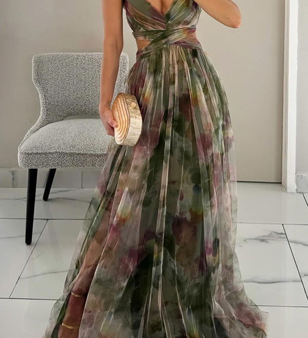 Giselle | Charming maxi dress with floral print