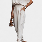 Solene Mono Casual with Off-Shoulder Design and Elastic Waist