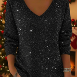 María — The festive V-neck jumper to shine