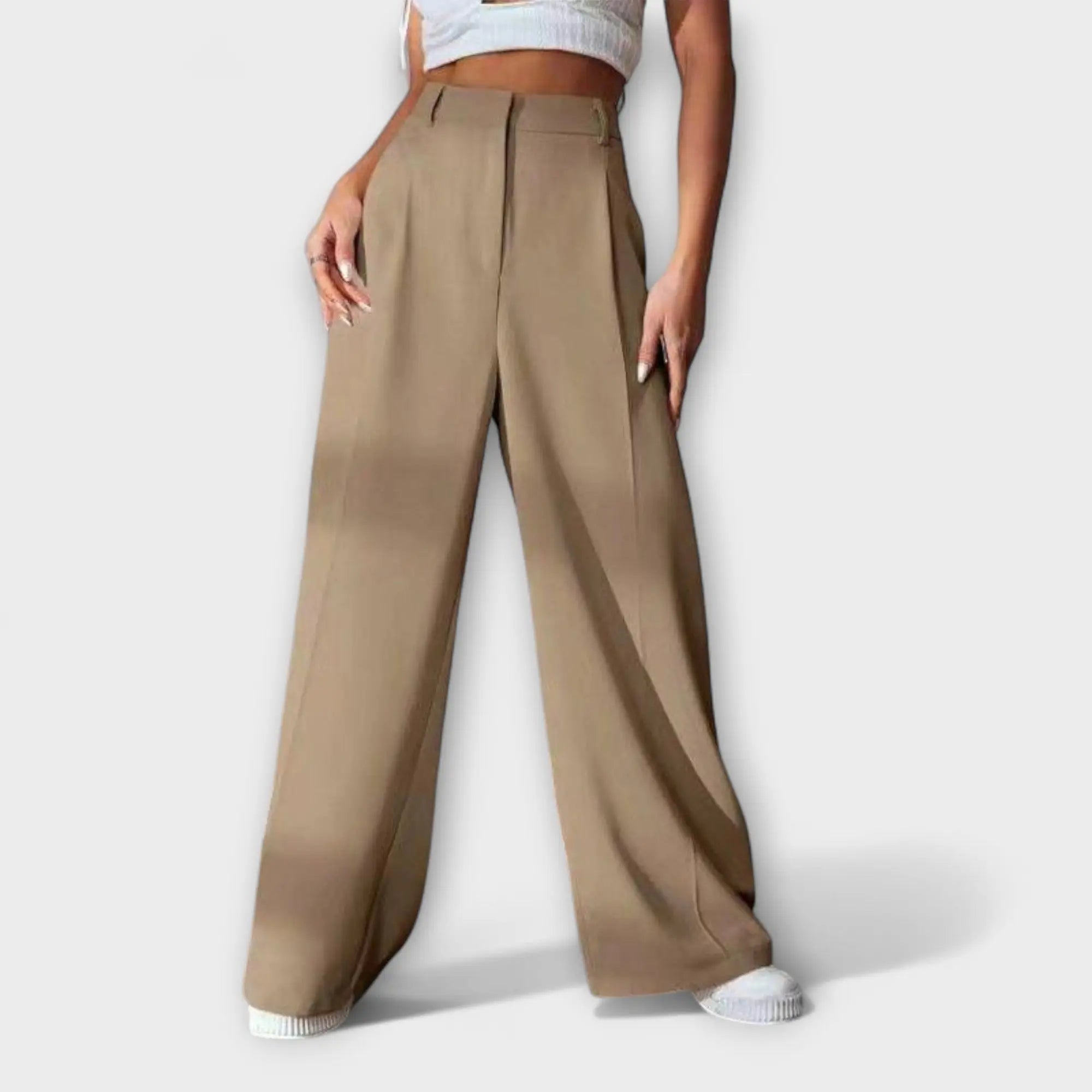 Iara | High-Waisted Wide-Leg Trousers