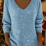 María — The festive V-neck jumper to shine