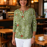 Sofía | Christmas Sweater with Buttons