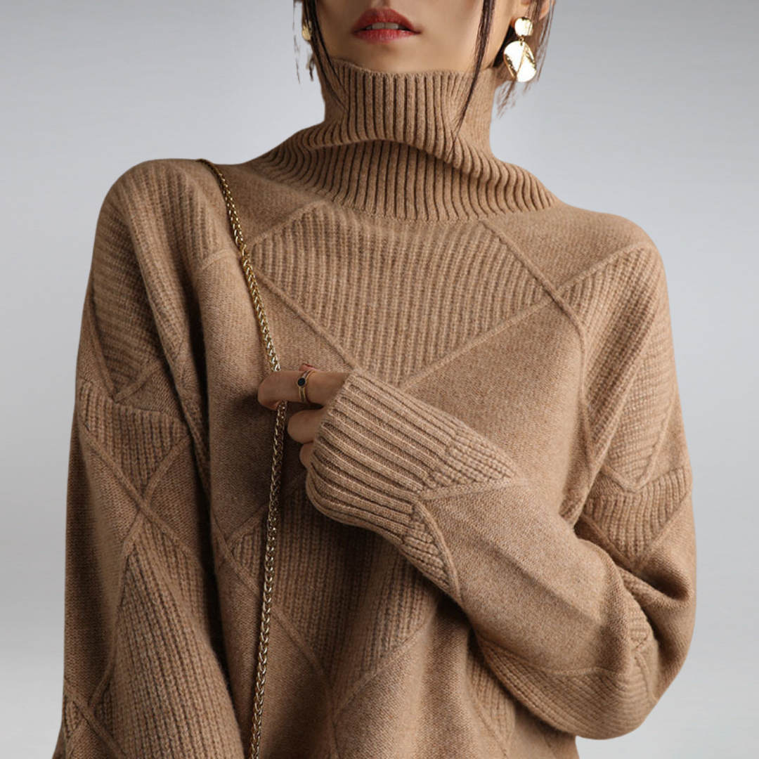 Darcy - Oversized High Neck Sweater