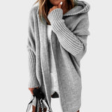 Marcela | Oversized Hooded Knit Cardigan