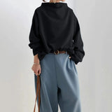 Clara - Oversized Black Jumper