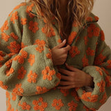 Lucia - Warm Jersey with Flowers
