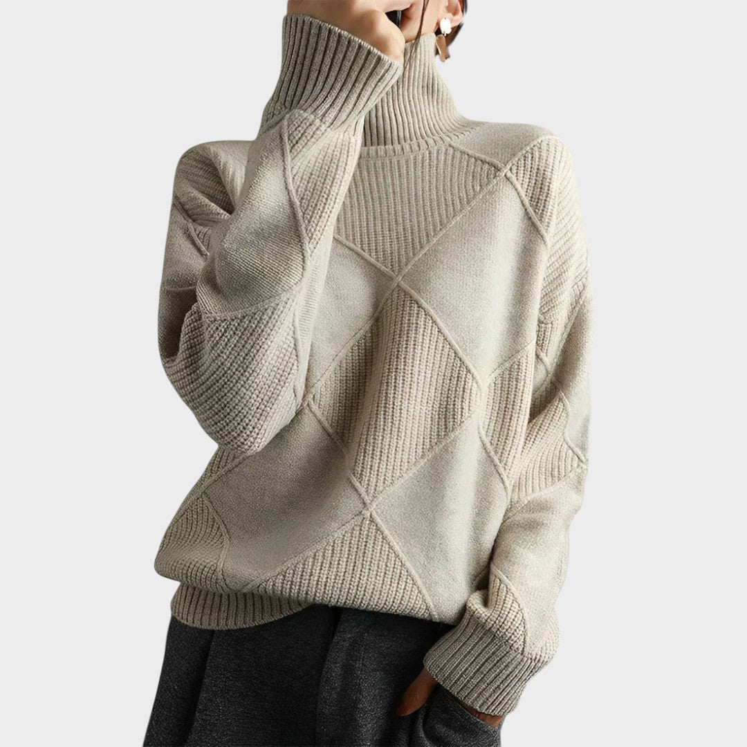 Zeza | Cashmere High Neck Sweater