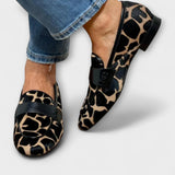 Leopard Print Slip-On Loafers
