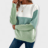 Clara - Elegant patchwork sweater in three colours