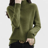 Sapphire - Solid High Neck Sweater