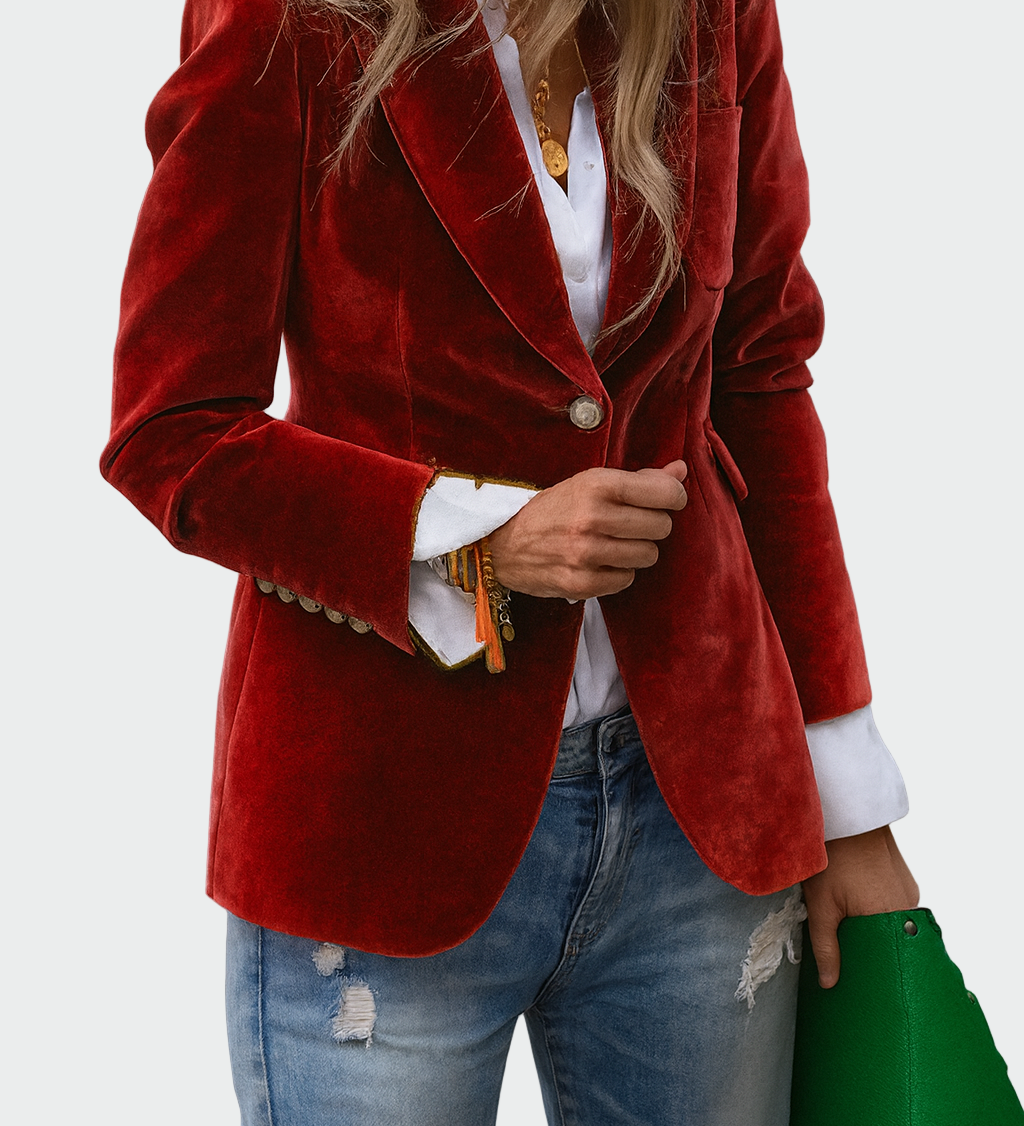 Coat in luxurious fabric