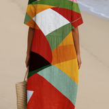 Celia - Vestido Colorido en Patchwork