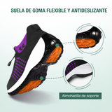 Ambulo Orthopaedic Shoes Fabric - Purple Black
