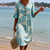 Xylina - Premium-Leinenkleid