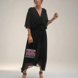 Leticia - Midi dress with tie waist