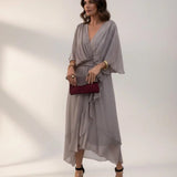 Leticia - Midi dress with tie waist