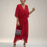 Leticia - Midi dress with tie waist
