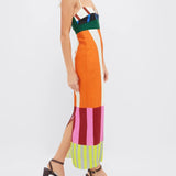 Paloma | Maxi Dress in Colourful Stripes