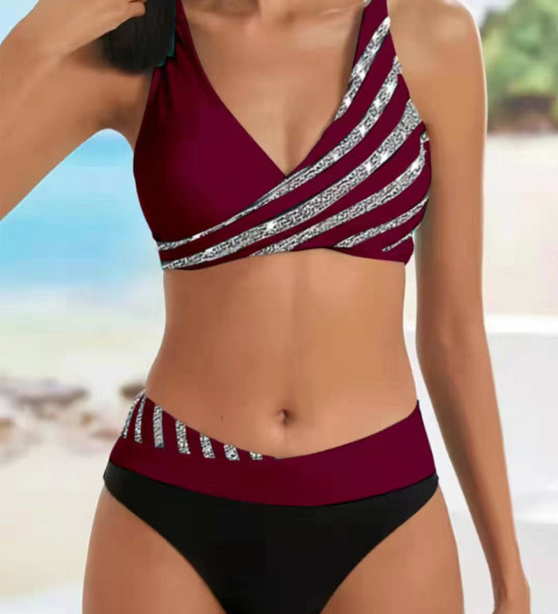 Vera - Printed Bikini in Warm Tones