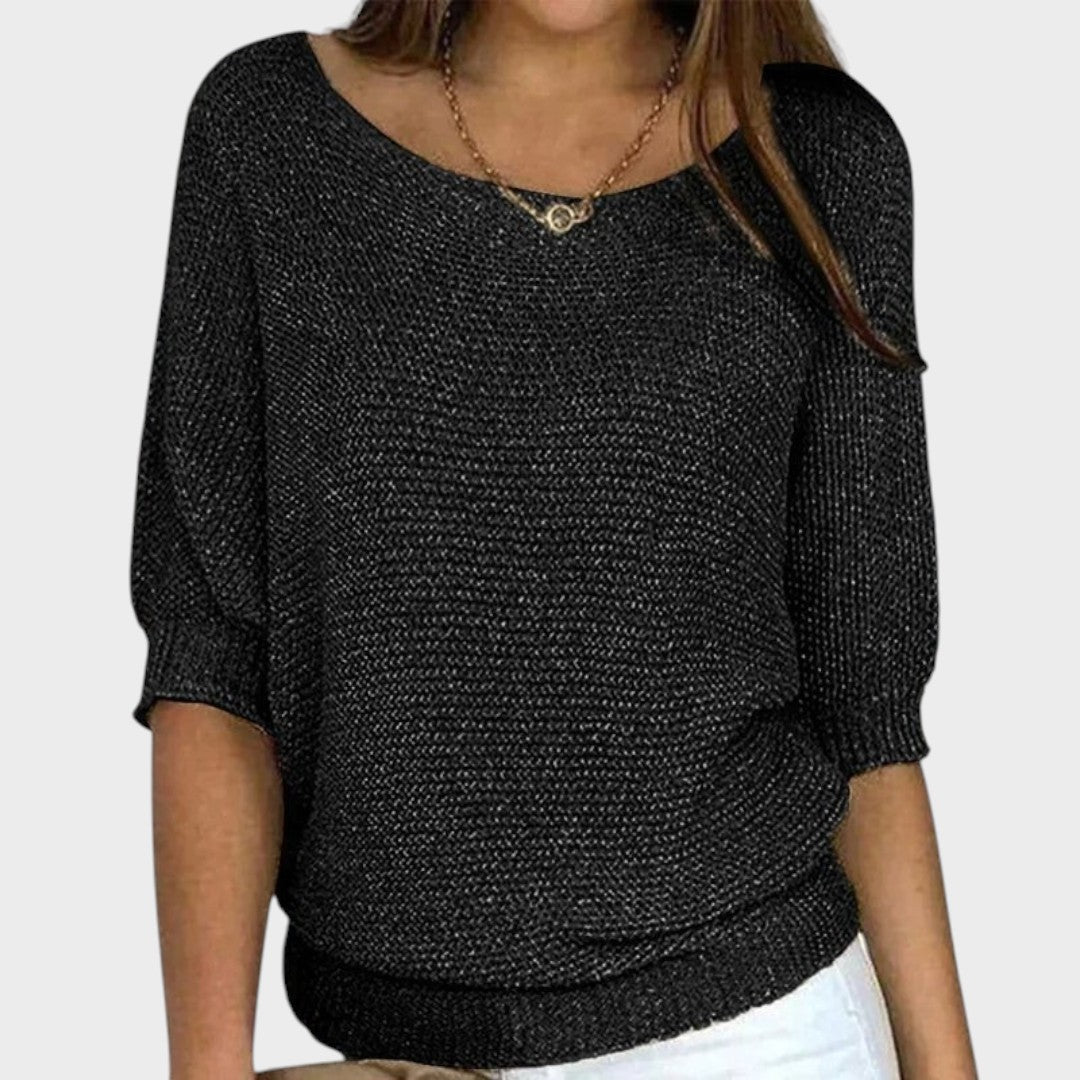 Carolina | Three-Quarter Sleeve Knit Jumper