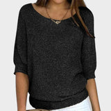 Carolina | Three-Quarter Sleeve Knit Jumper