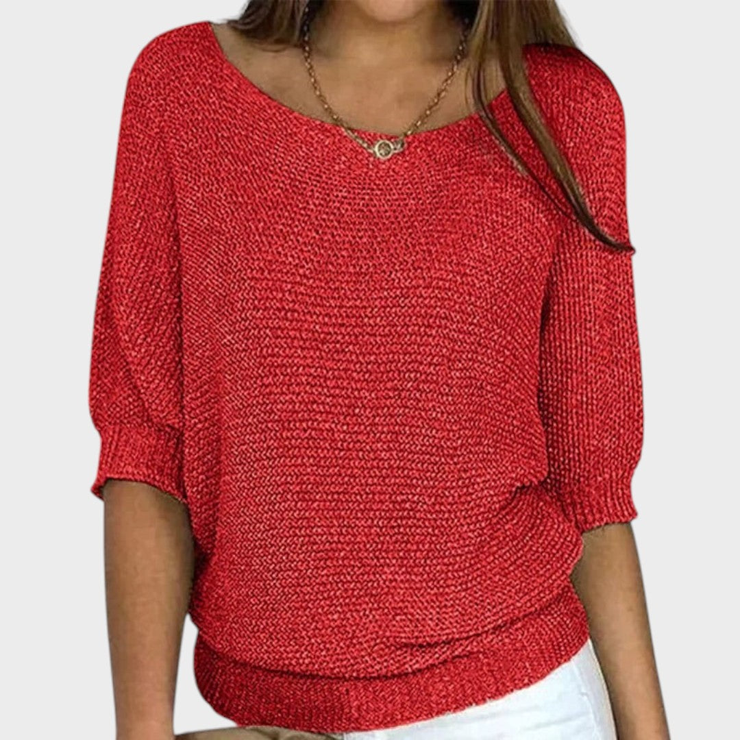 Carolina | Three-Quarter Sleeve Knit Jumper
