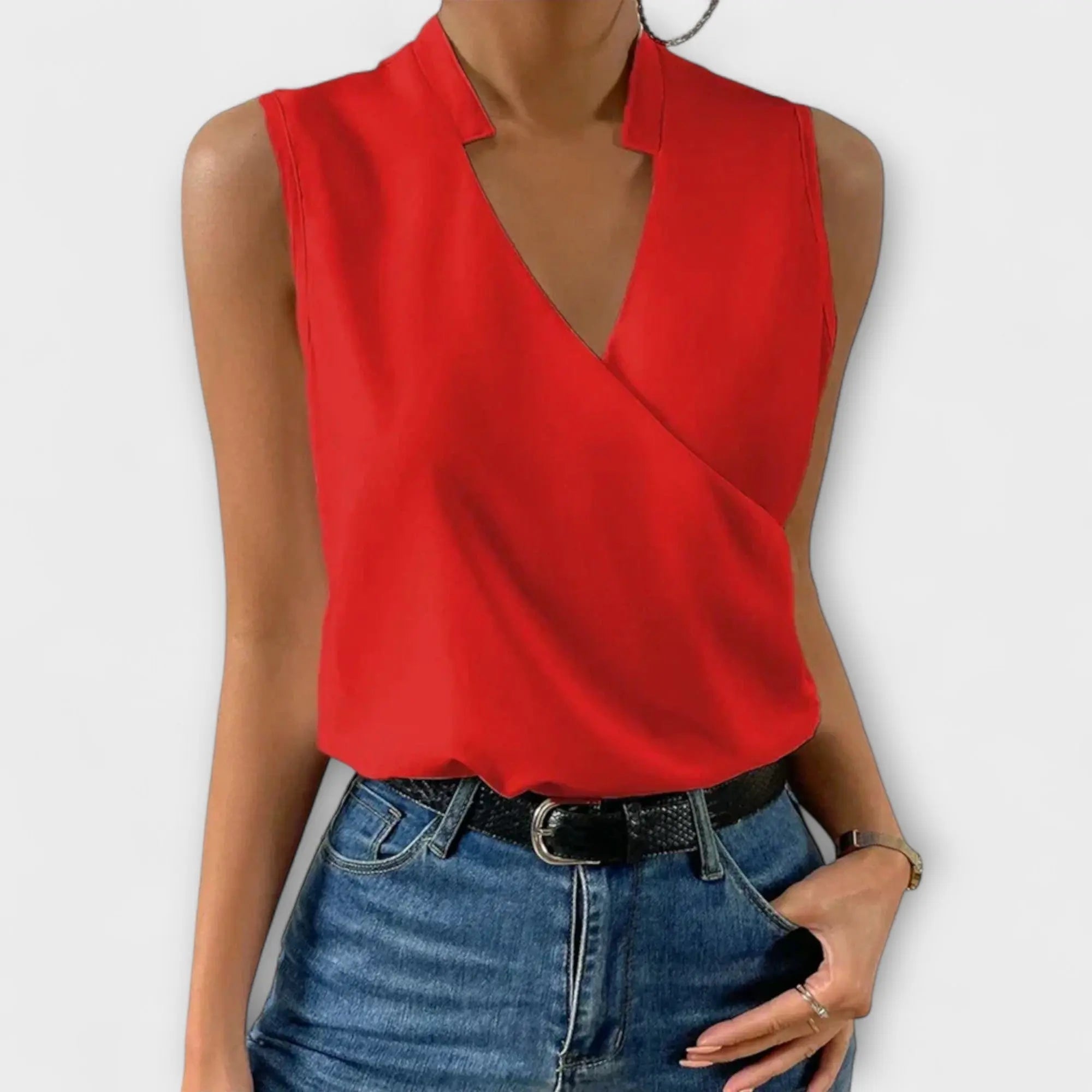 Lucía | Soft Summer Blouse with V-Neck