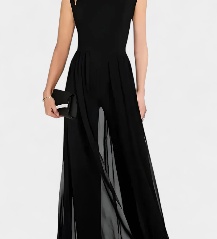 Nadia Mono Elegant Sleeveless with Front Transparency