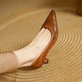 Belle Genuine Leather High Heels
