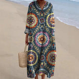 Paloma - Vestido Boho con Estampado Étnico